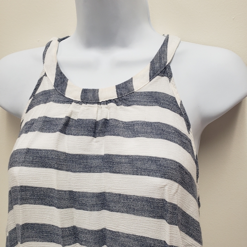 Monteau Los Angeles Womens Sleeveless Striped Top Size Large - Picture 3 of 5